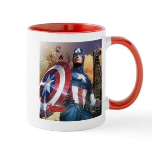 cafepress avengers super soldier captain america’ mug ceramic coffee mug, tea cup 11 oz