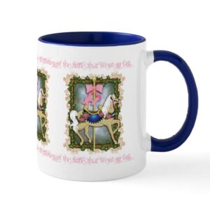 cafepress flower carousel mug ceramic coffee mug, tea cup 11 oz