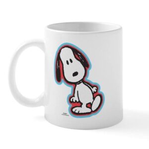 cafepress peanuts flair snoopy tote mugs ceramic coffee mug, tea cup 11 oz