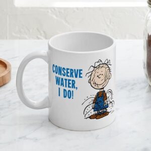 CafePress The Peanuts: Conserve Water Large Mug Ceramic Coffee Mug, Tea Cup 11 oz