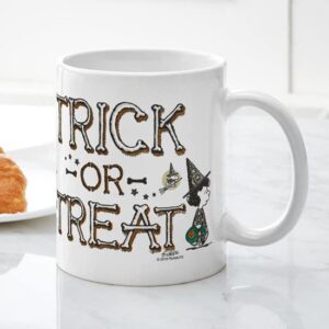 CafePress Peanuts Trick Or Treat Ceramic Coffee Mug, Tea Cup 11 oz