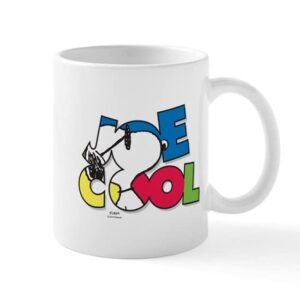 cafepress snoopy joe cool large mug ceramic coffee mug, tea cup 11 oz