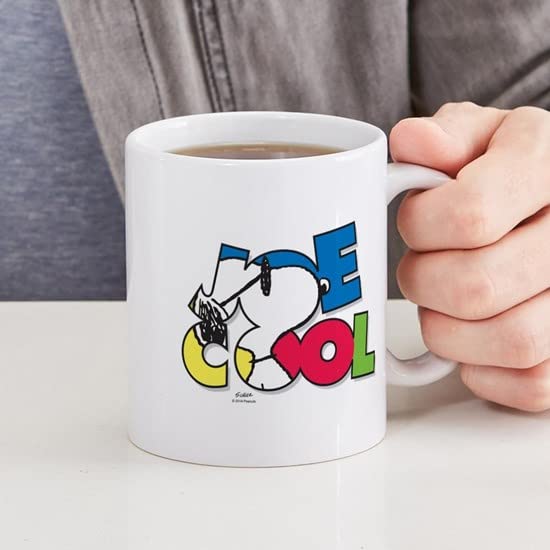 CafePress Snoopy Joe Cool Large Mug Ceramic Coffee Mug, Tea Cup 11 oz