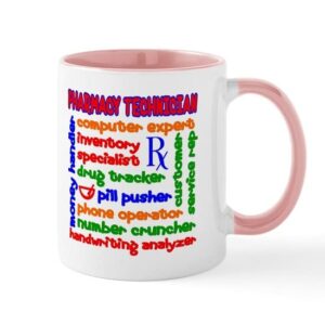 cafepress pharmacy technician mug ceramic coffee mug, tea cup 11 oz