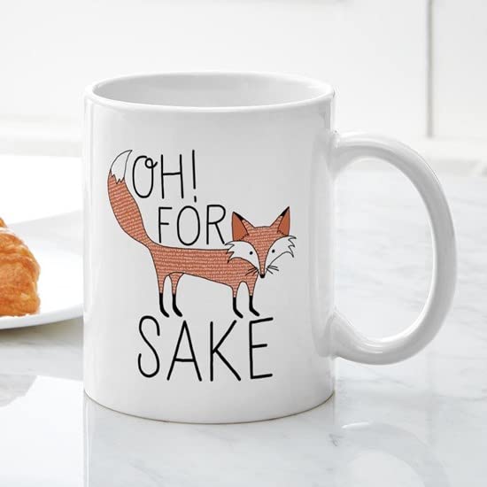 CafePress Oh! For Fox Sake Mugs Ceramic Coffee Mug, Tea Cup 11 oz