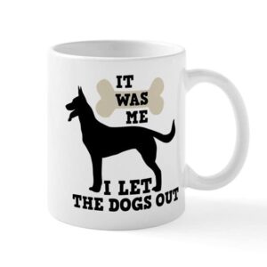cafepress i let the dogs out ceramic coffee mug, tea cup 11 oz