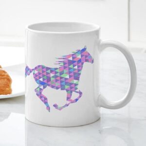 CafePress Running Horse Mugs Ceramic Coffee Mug, Tea Cup 11 oz