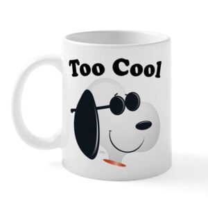 cafepress peanuts emoji snoopy cool ceramic coffee mug, tea cup 11 oz