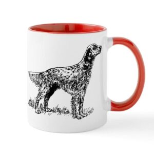 cafepress english setter mugs ceramic coffee mug, tea cup 11 oz