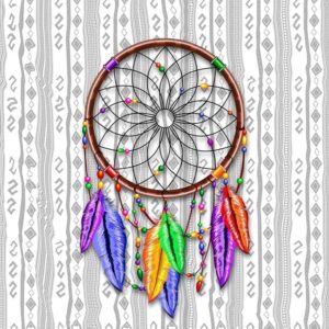 CafePress Dreamcatcher Rainbow Feathers Mugs Ceramic Coffee Mug, Tea Cup 11 oz