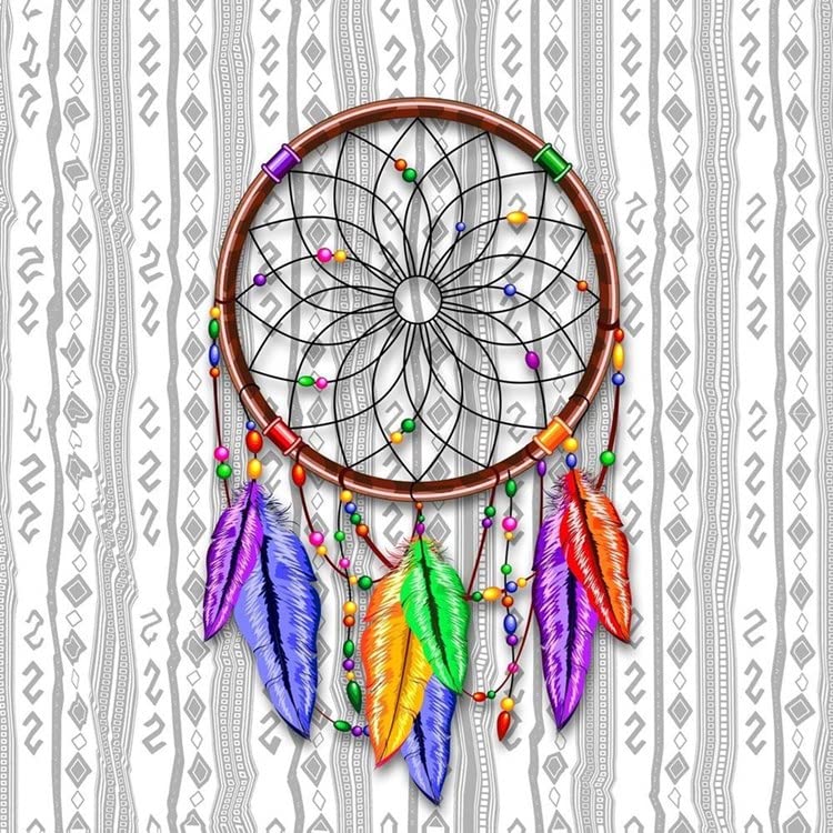 CafePress Dreamcatcher Rainbow Feathers Mugs Ceramic Coffee Mug, Tea Cup 11 oz