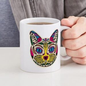 CafePress Multicolored Cat Ceramic Coffee Mug, Tea Cup 11 oz