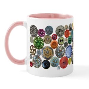 CafePress Button Mugs Mug Ceramic Coffee Mug, Tea Cup 11 oz