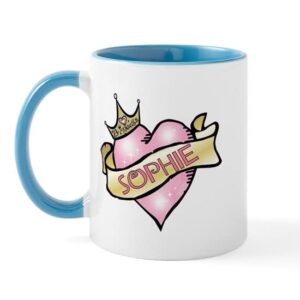 cafepress sweetheart sophie custom princess mug ceramic coffee mug, tea cup 11 oz