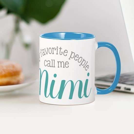 CafePress My Favorite People Call Me Mimi Mugs Ceramic Coffee Mug, Tea Cup 11 oz