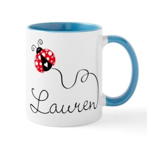 cafepress ladybug lauren mugs ceramic coffee mug, tea cup 11 oz