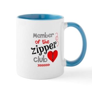 cafepress member of the zipper club mugs ceramic coffee mug, tea cup 11 oz