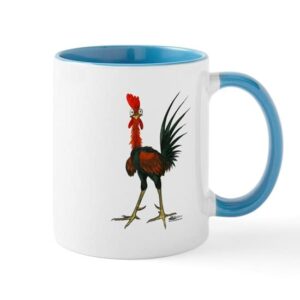 cafepress crazy rooster mugs ceramic coffee mug, tea cup 11 oz