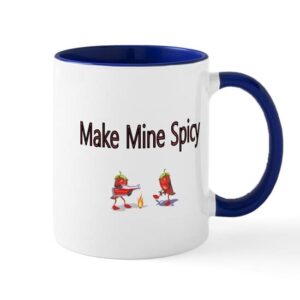cafepress make mine spicy mug ceramic coffee mug, tea cup 11 oz