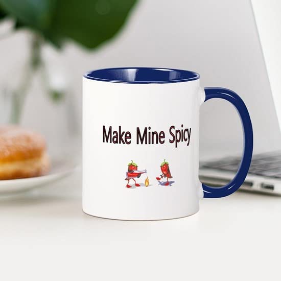 CafePress Make Mine Spicy Mug Ceramic Coffee Mug, Tea Cup 11 oz
