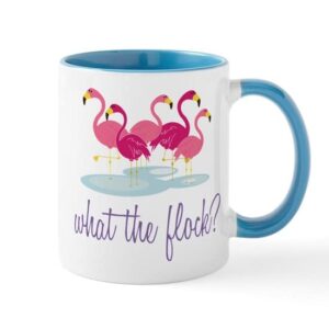 cafepress what the flock? mug ceramic coffee mug, tea cup 11 oz