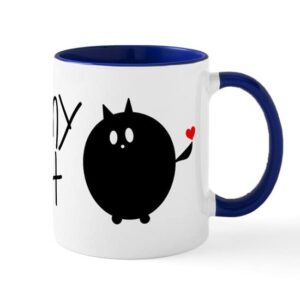 cafepress i love my fat cat mug ceramic coffee mug, tea cup 11 oz