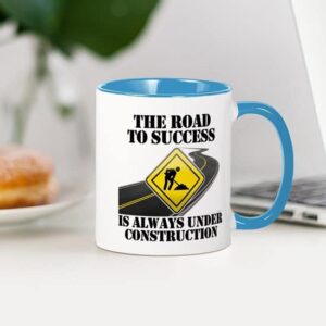 CafePress The Road To Success Is Always Under Construction M Ceramic Coffee Mug, Tea Cup 11 oz