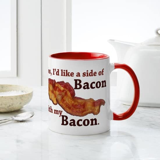 CafePress Side Of Bacon Mug Ceramic Coffee Mug, Tea Cup 11 oz