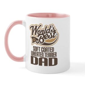 cafepress soft coated wheaten terrier dad mug ceramic coffee mug, tea cup 11 oz