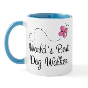 cafepress dog walker (world’s best) mug ceramic coffee mug, tea cup 11 oz