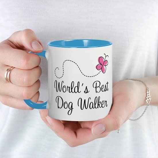 CafePress Dog Walker (World's Best) Mug Ceramic Coffee Mug, Tea Cup 11 oz