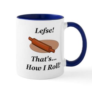 cafepress lefse how i roll mug ceramic coffee mug, tea cup 11 oz