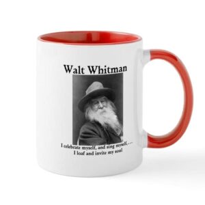 cafepress walt whitman celebrates himself! mug ceramic coffee mug, tea cup 11 oz