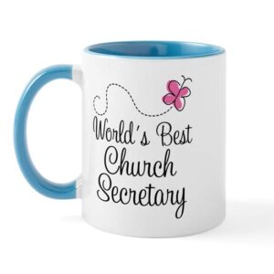 cafepress church secretary gift mug ceramic coffee mug, tea cup 11 oz