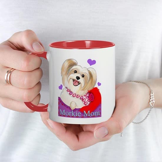 CafePress Morkie Mom Mug Ceramic Coffee Mug, Tea Cup 11 oz