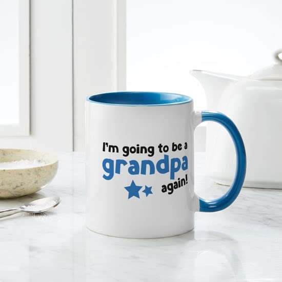 CafePress I'm Going To Be A Grandpa Again Mug Ceramic Coffee Mug, Tea Cup 11 oz