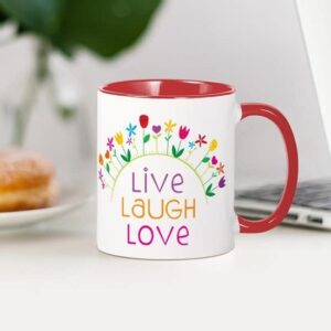 CafePress Live Laugh Love Mug Ceramic Coffee Mug, Tea Cup 11 oz