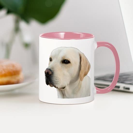 CafePress Yellow Lab Head Mug Ceramic Coffee Mug, Tea Cup 11 oz