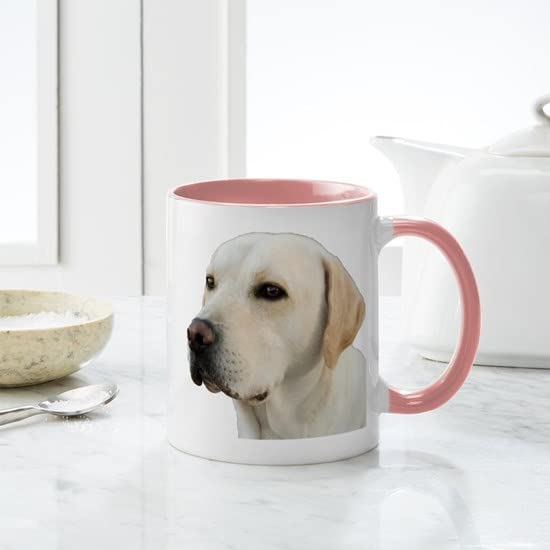 CafePress Yellow Lab Head Mug Ceramic Coffee Mug, Tea Cup 11 oz