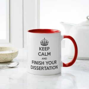 CafePress Keep Calm And Finish Your Dissertation Mug Ceramic Coffee Mug, Tea Cup 11 oz