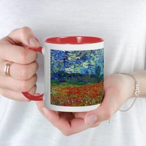 CafePress Van Gogh Poppy Field Mug Ceramic Coffee Mug, Tea Cup 11 oz
