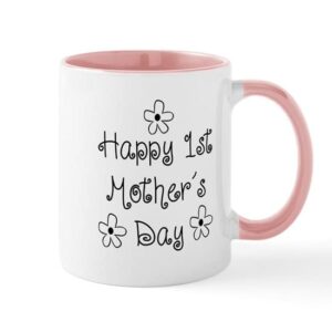 cafepress 1st mother’s day mug ceramic coffee mug, tea cup 11 oz