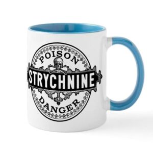 cafepress halloween poison label strychnine mugs ceramic coffee mug, tea cup 11 oz