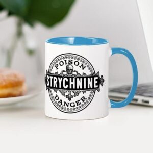 CafePress Halloween Poison Label Strychnine Mugs Ceramic Coffee Mug, Tea Cup 11 oz