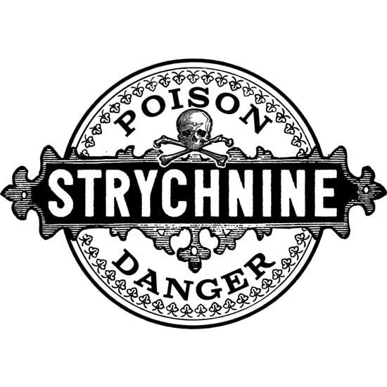 CafePress Halloween Poison Label Strychnine Mugs Ceramic Coffee Mug, Tea Cup 11 oz