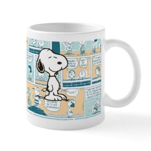 cafepress peanuts snoopy comic strip ceramic coffee mug, tea cup 11 oz