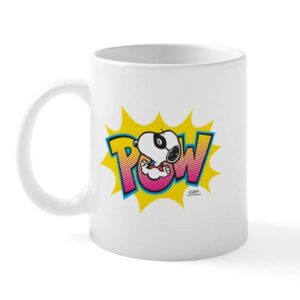 cafepress peanuts snoopy pow mug ceramic coffee mug, tea cup 11 oz