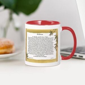 CafePress The Desiderata Poem By Max Ehrmann. Mug Ceramic Coffee Mug, Tea Cup 11 oz