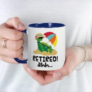 CafePress Retired Turtle Retirement Gift Mug Ceramic Coffee Mug, Tea Cup 11 oz