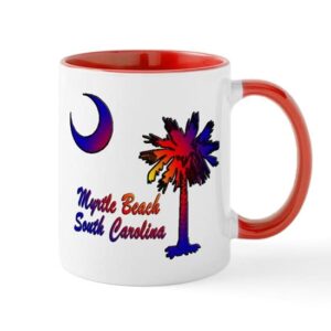 cafepress myrtle beach 8 mug ceramic coffee mug, tea cup 11 oz